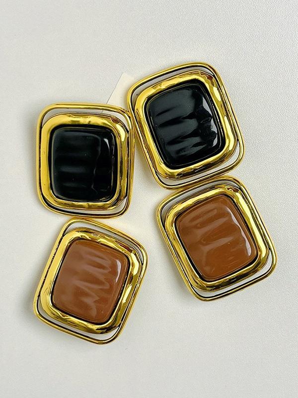 Geometric Shiny Earrings Accessories Product Image