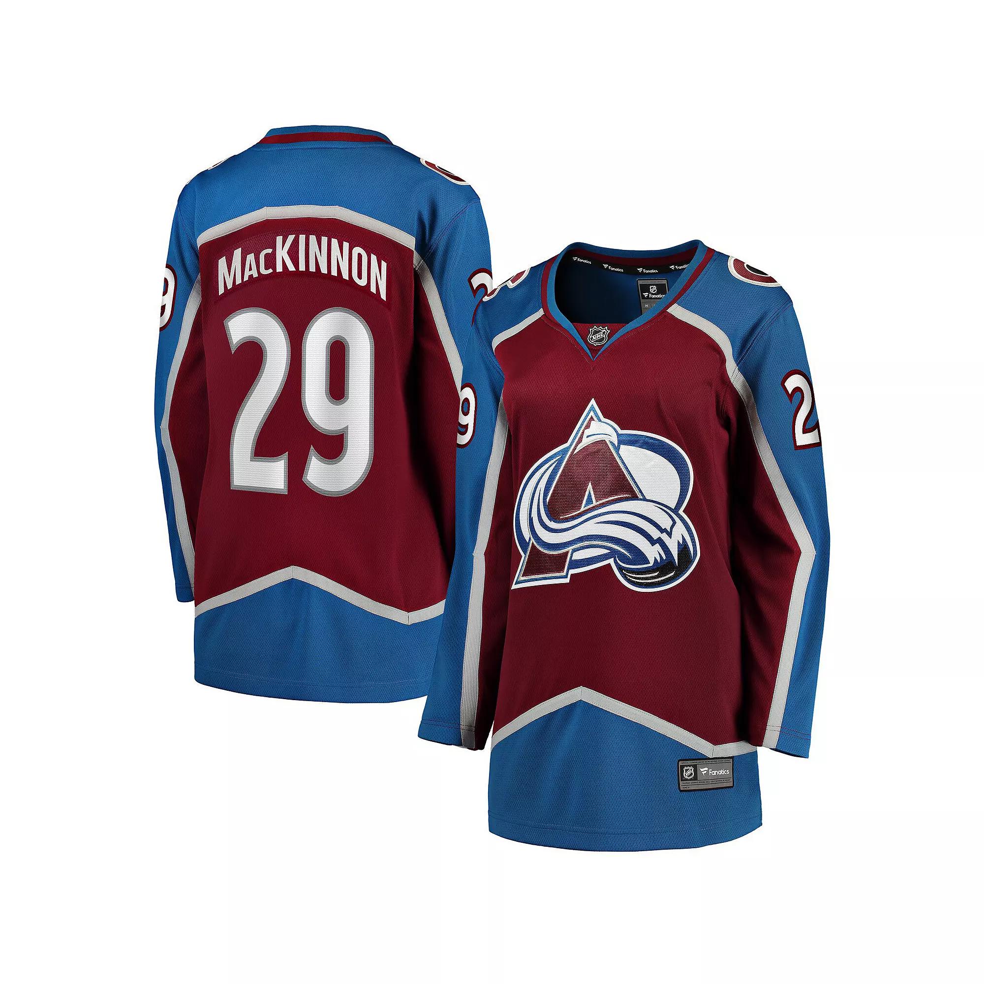 Women's Fanatics Nathan MacKinnon Maroon Colorado Avalanche Home Breakaway Jersey,  Product Image