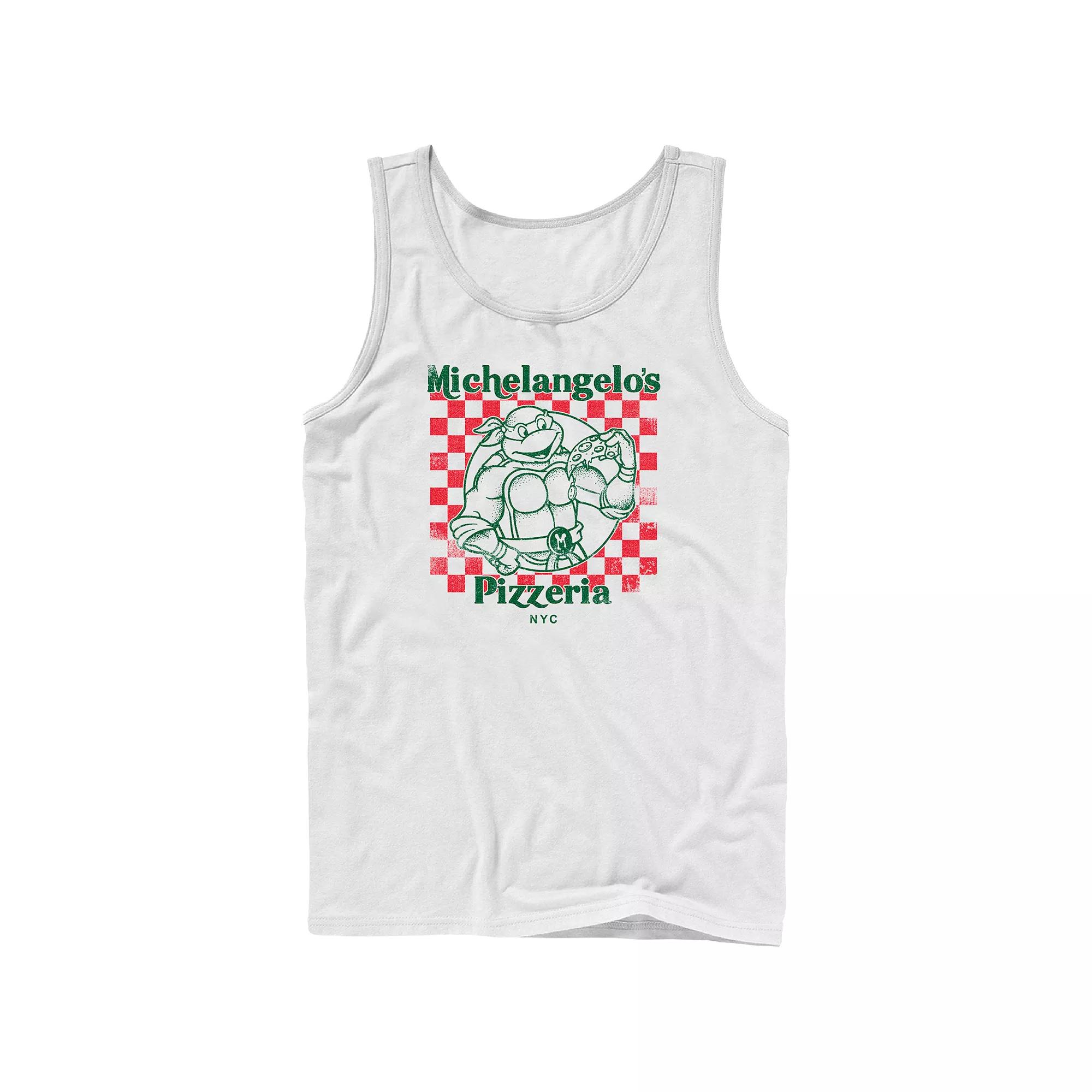 Men's Teenage Mutant Ninja Turtles Michelangelo's Pizzeria Graphic Tank Top,  Product Image