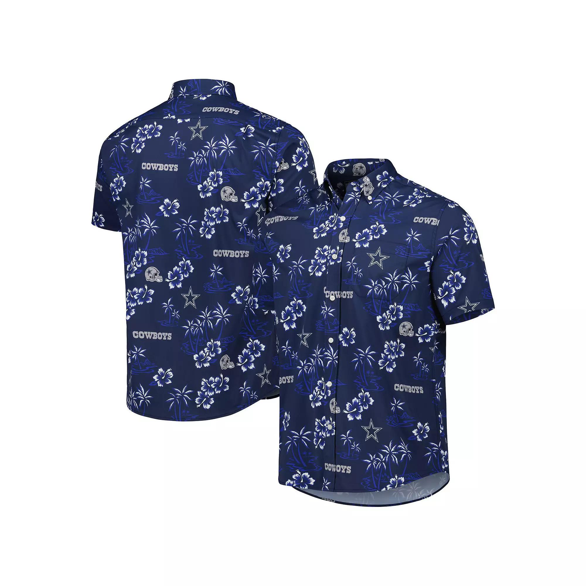 Men's Reyn Spooner Navy Dallas Cowboys Kekai Button-Up Shirt,  Product Image