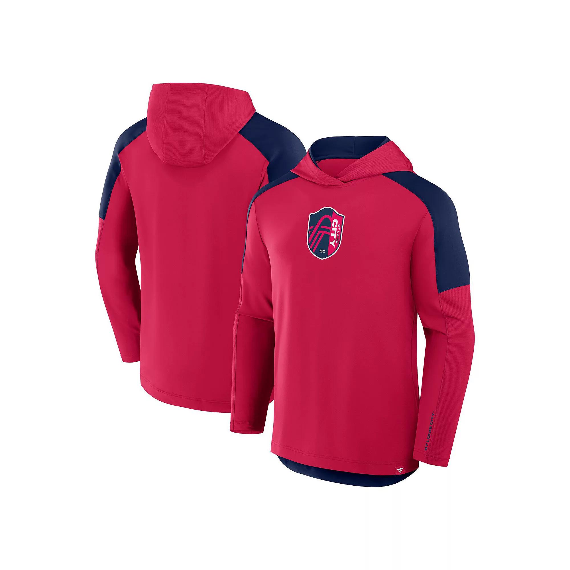 Mens Fanatics Red St. Louis City SC Red Card Transitional Pullover Hoodie Product Image