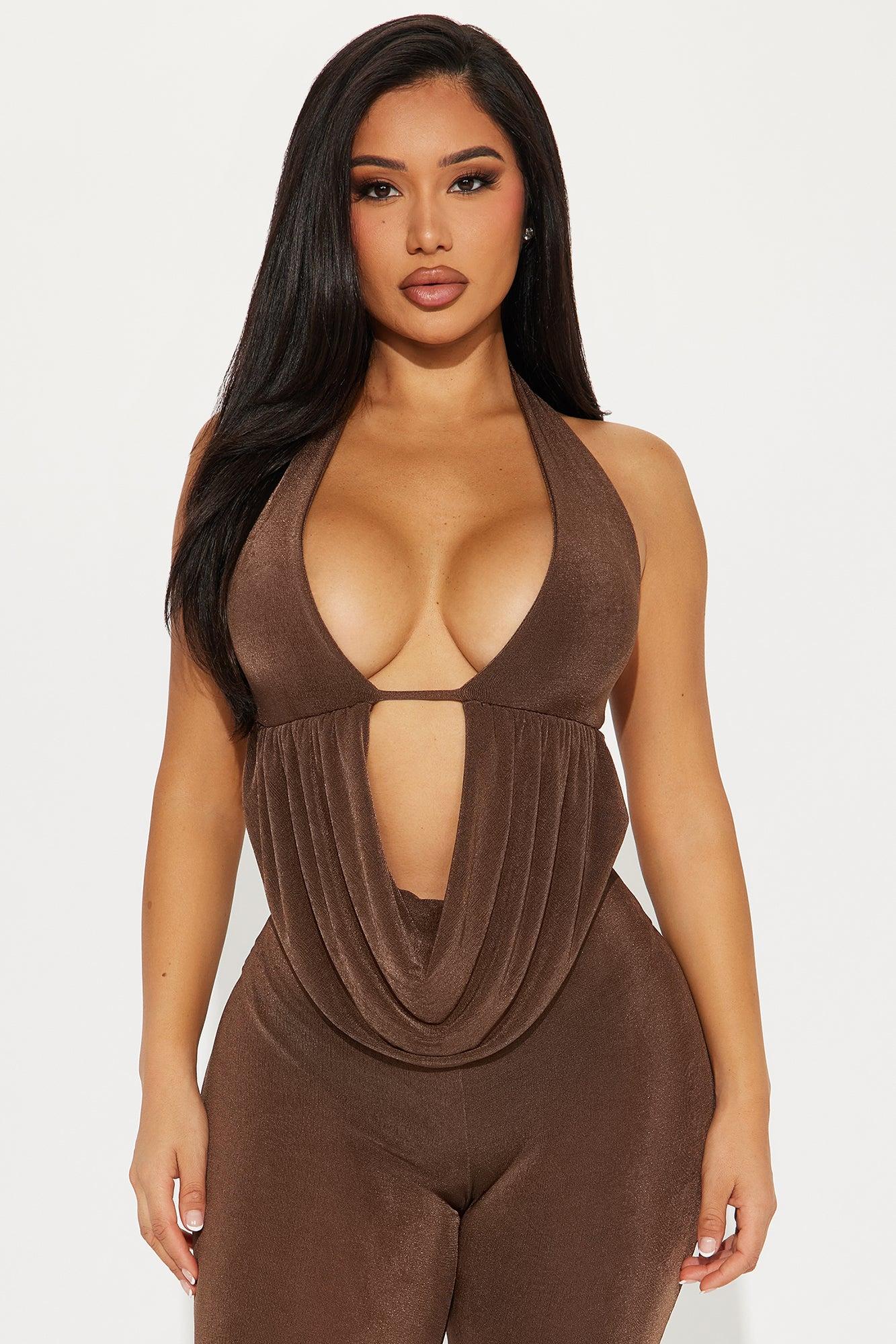 My Clarity Jumpsuit - Brown Product Image