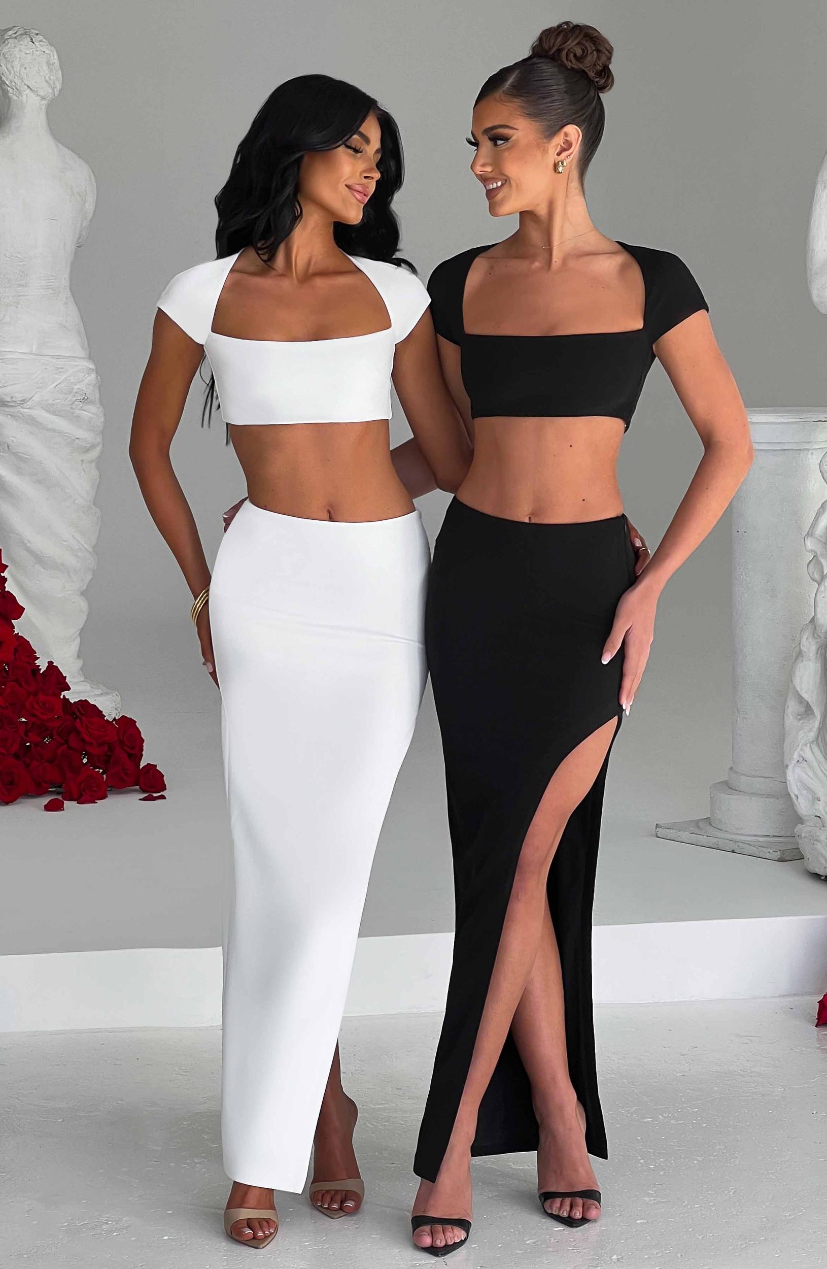 Adorn Maxi Skirt - Black Product Image