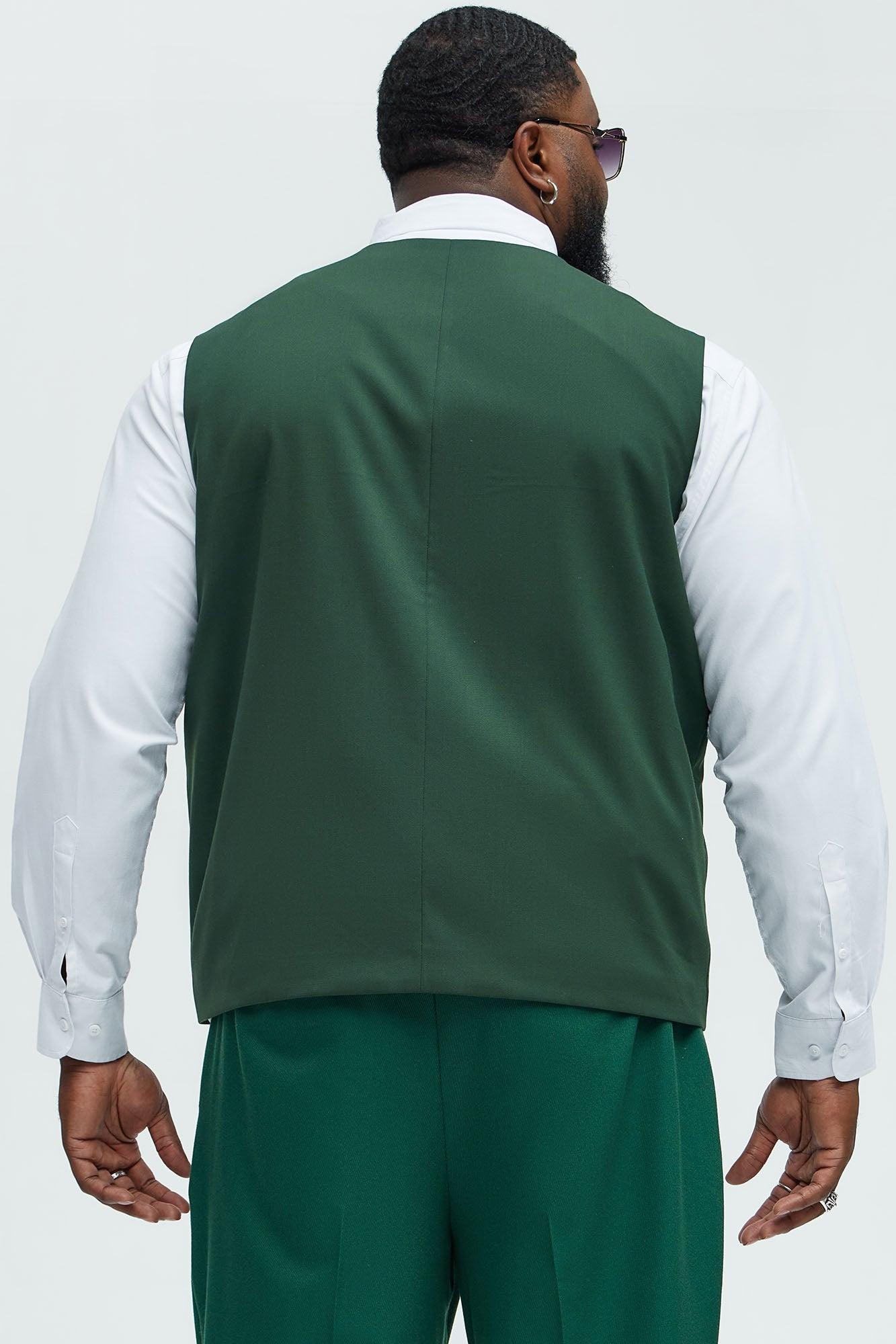 Modern Stretch Waistcoat - Green Product Image