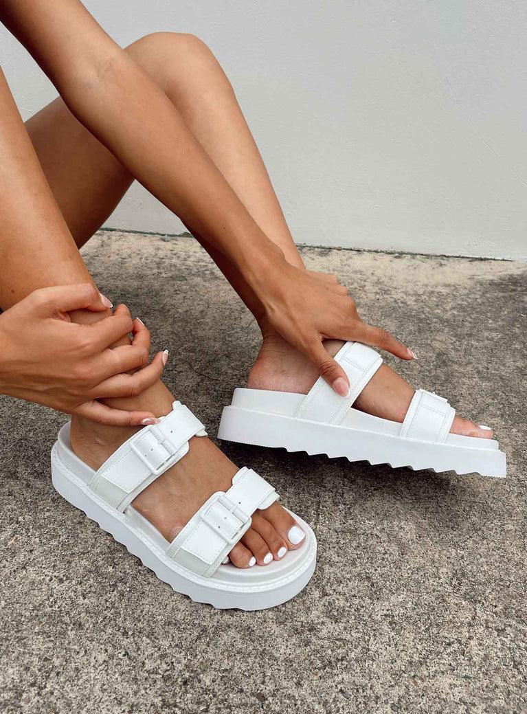 Ma Belle Sandals All White Product Image