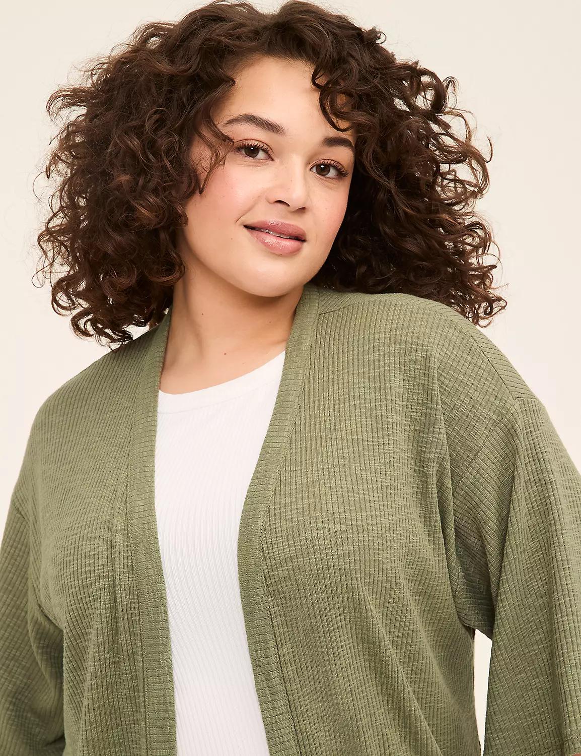 Kimono-Sleeve Open-Front Overpiece Product Image