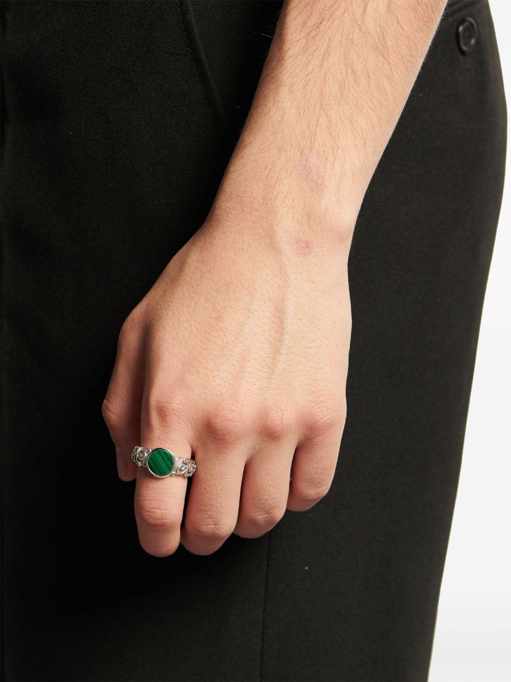 Arabesque malachite ring Product Image
