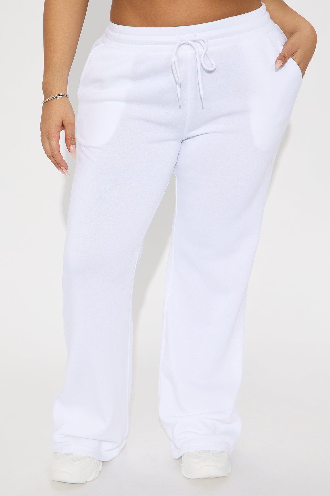 Candice Lounge Flare Pant - White Product Image