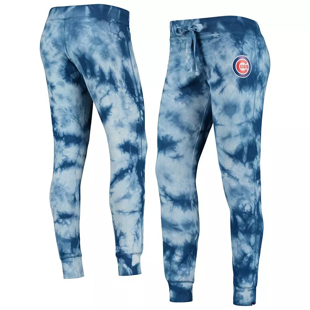 Women's New Era Royal Chicago Cubs Tie-Dye Jogger Pants,  Product Image