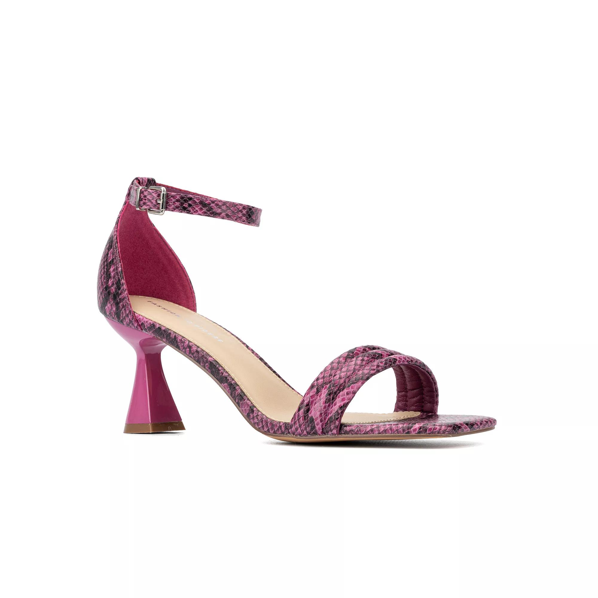 Fashion to Figure Lynna Womens Wide Width Heeled Sandals Product Image