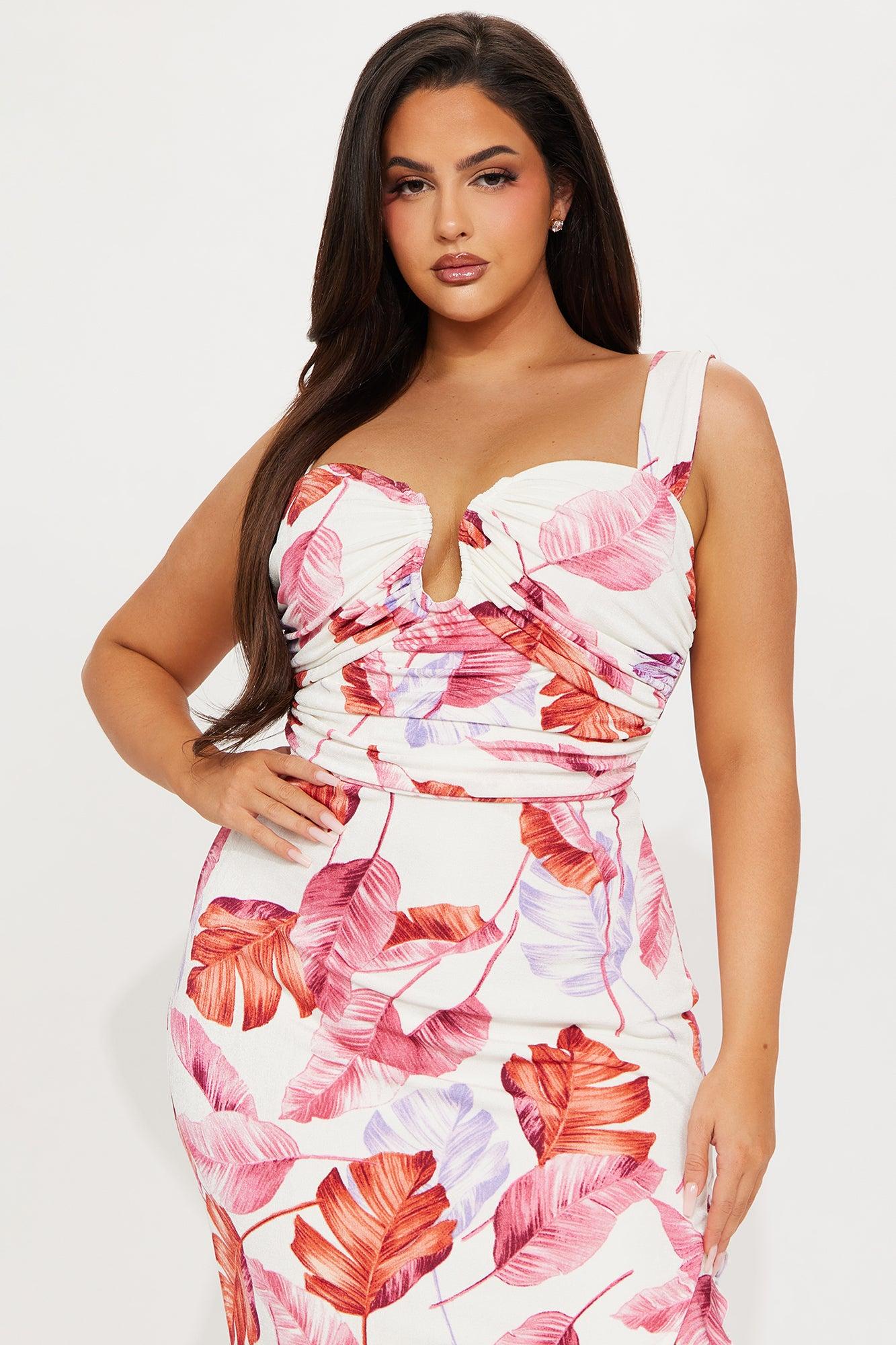 Pretty And Playful Maxi Dress - White/combo Product Image