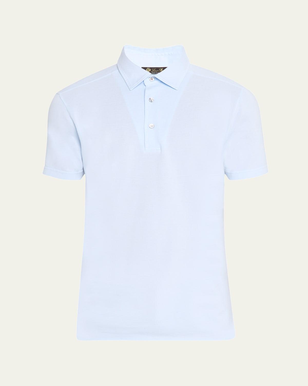 Men's Cotton Pique Polo Shirt Product Image