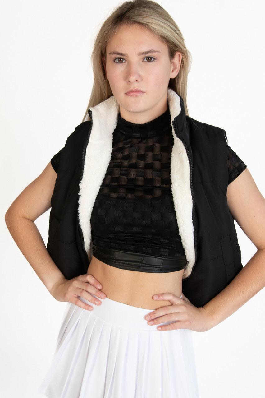 Reversible Sherpa Puffer Vest Product Image