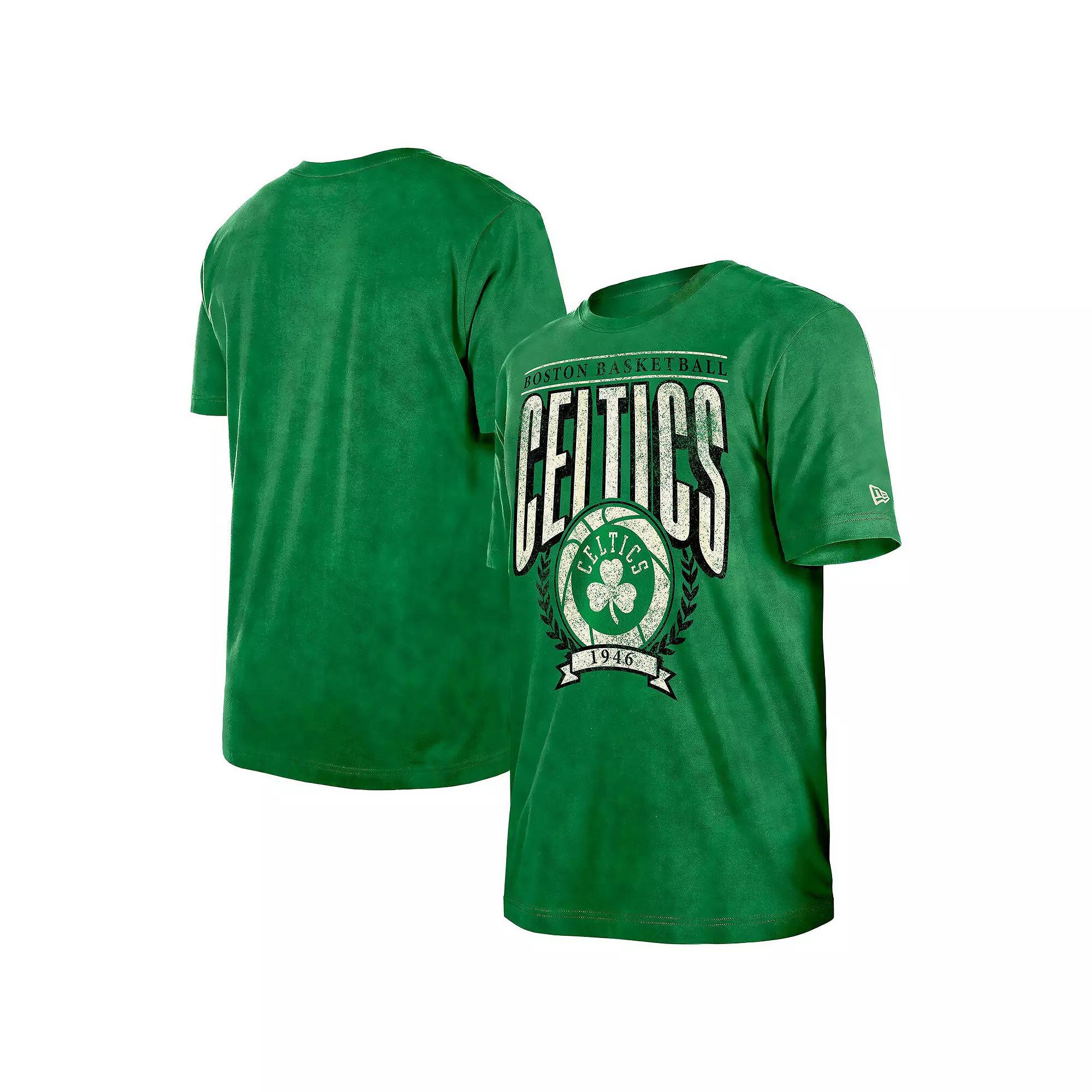Men's New Era Kelly Green Boston Celtics Hardwood Classics Over Product Image