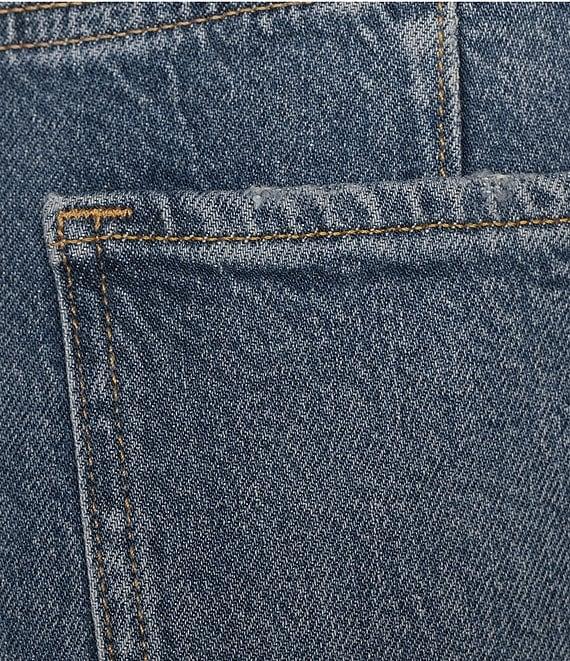 Good American Good Icon Mid-Rise Straight Carpenter Jeans Product Image