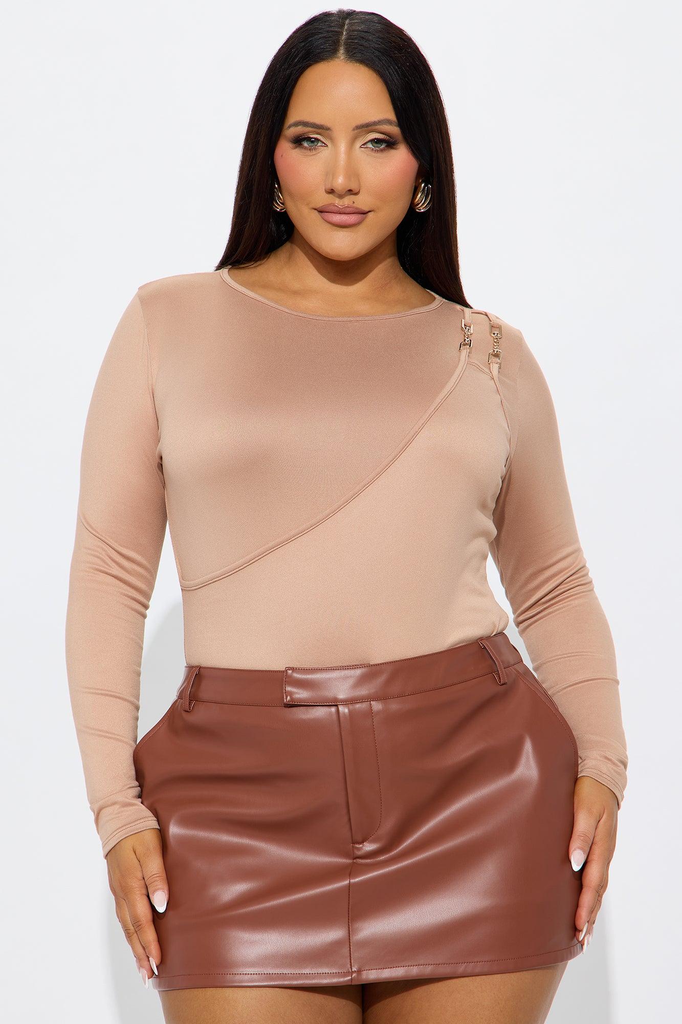 Zeta Long Sleeve Top - Mocha Female Product Image