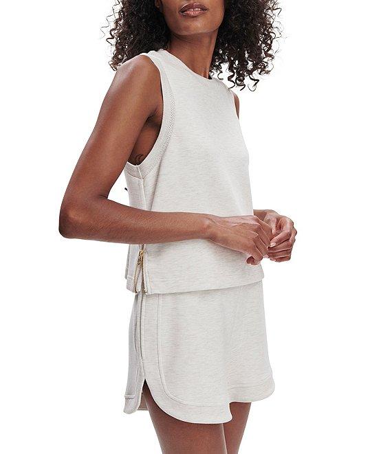 Varley Shea Crew Neck Sleeveless Double Soft Cropped Tank Product Image