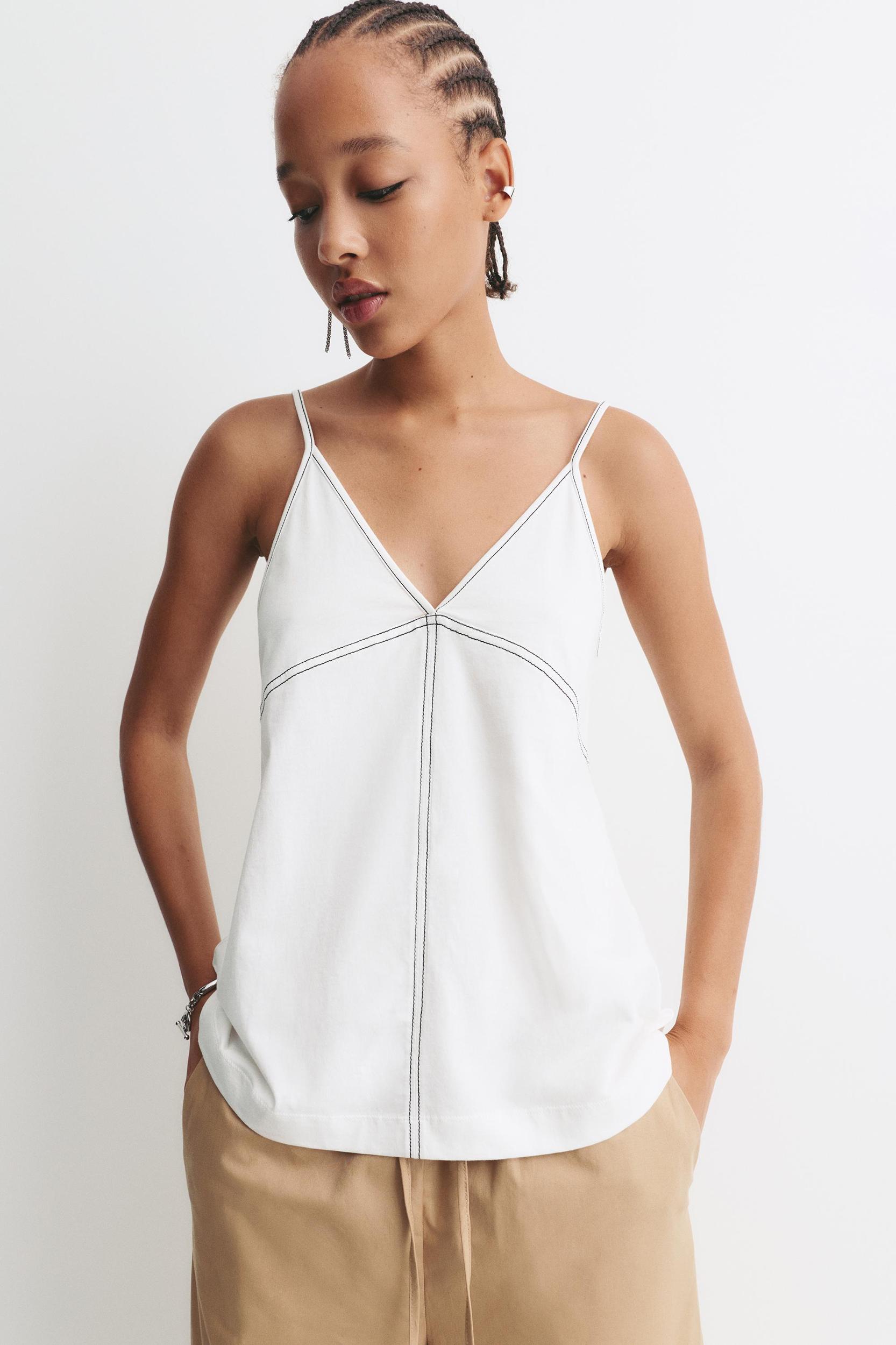 Topstitch Strappy Top Product Image