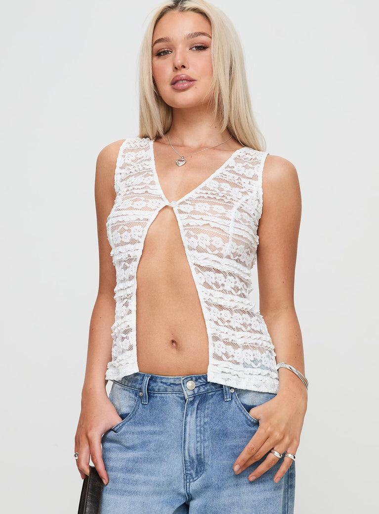 Quillan Top White Product Image