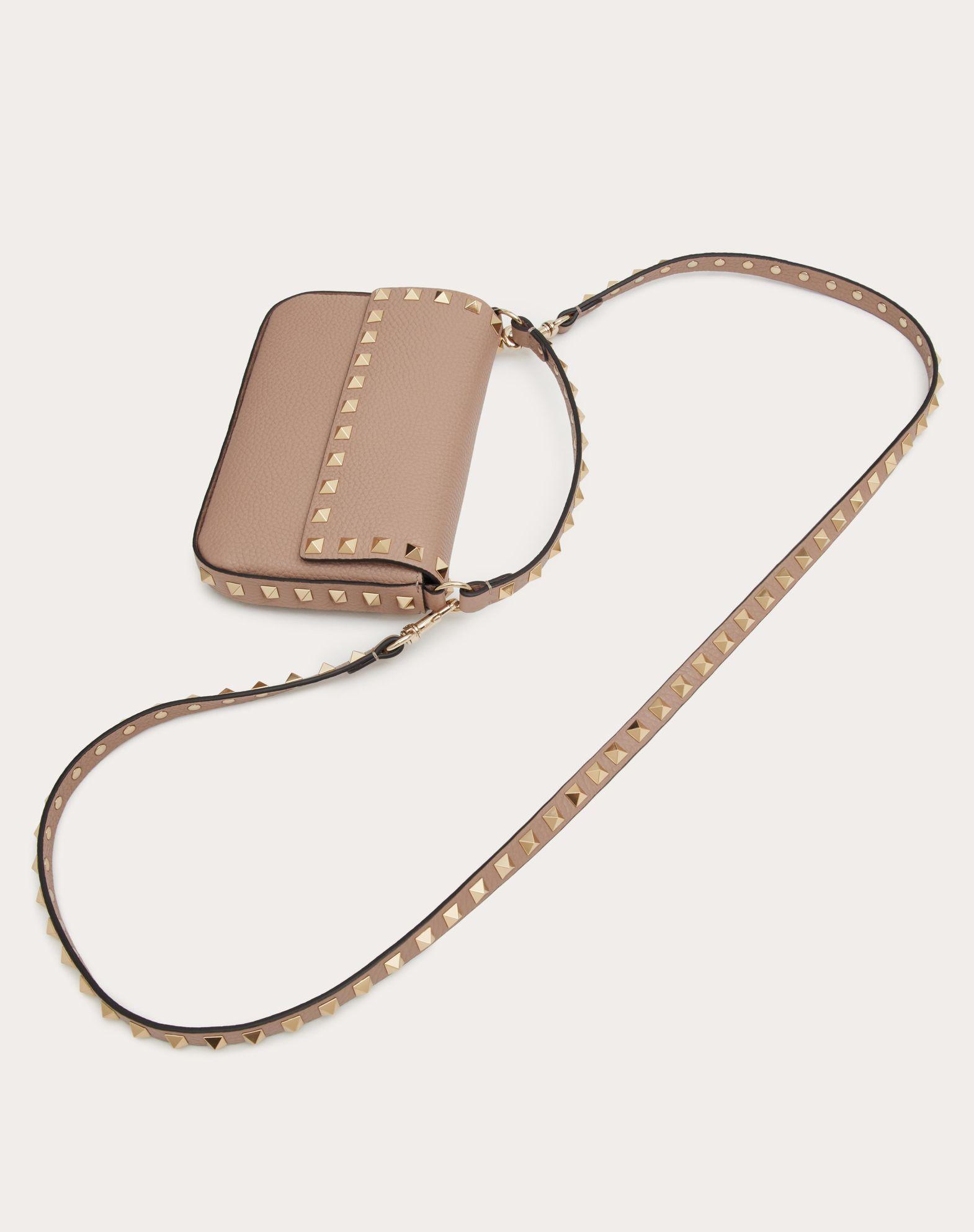 Rockstud Grainy Calfskin Pouch Product Image
