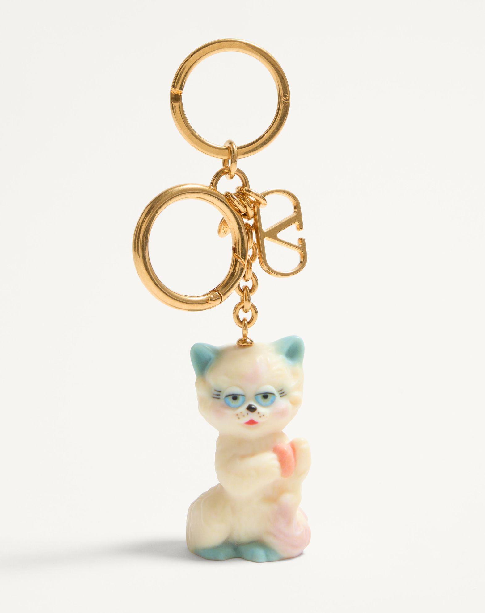 Valentino Garavani Le Chat De La Maison Nylon Bag Charm With Key Ring Product Image