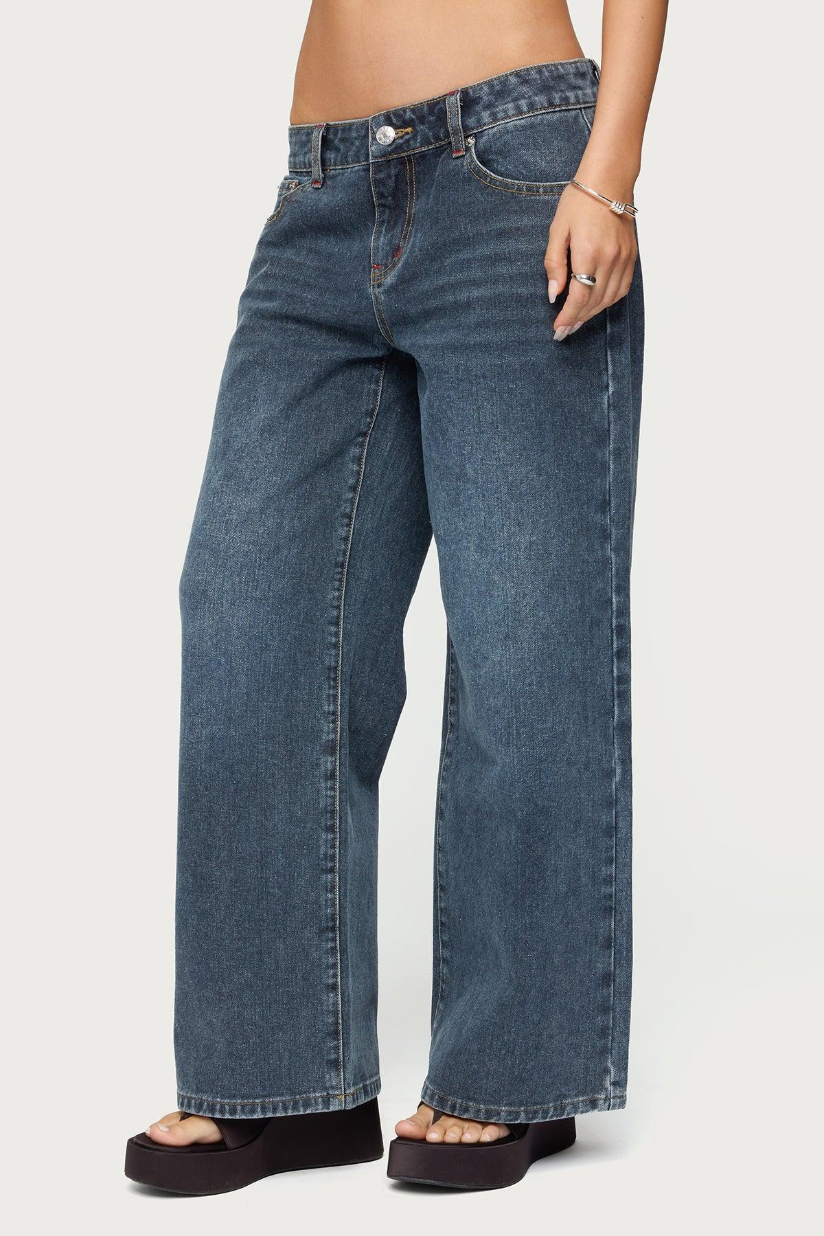 Petite Ace Low Rise Baggy Jeans Product Image