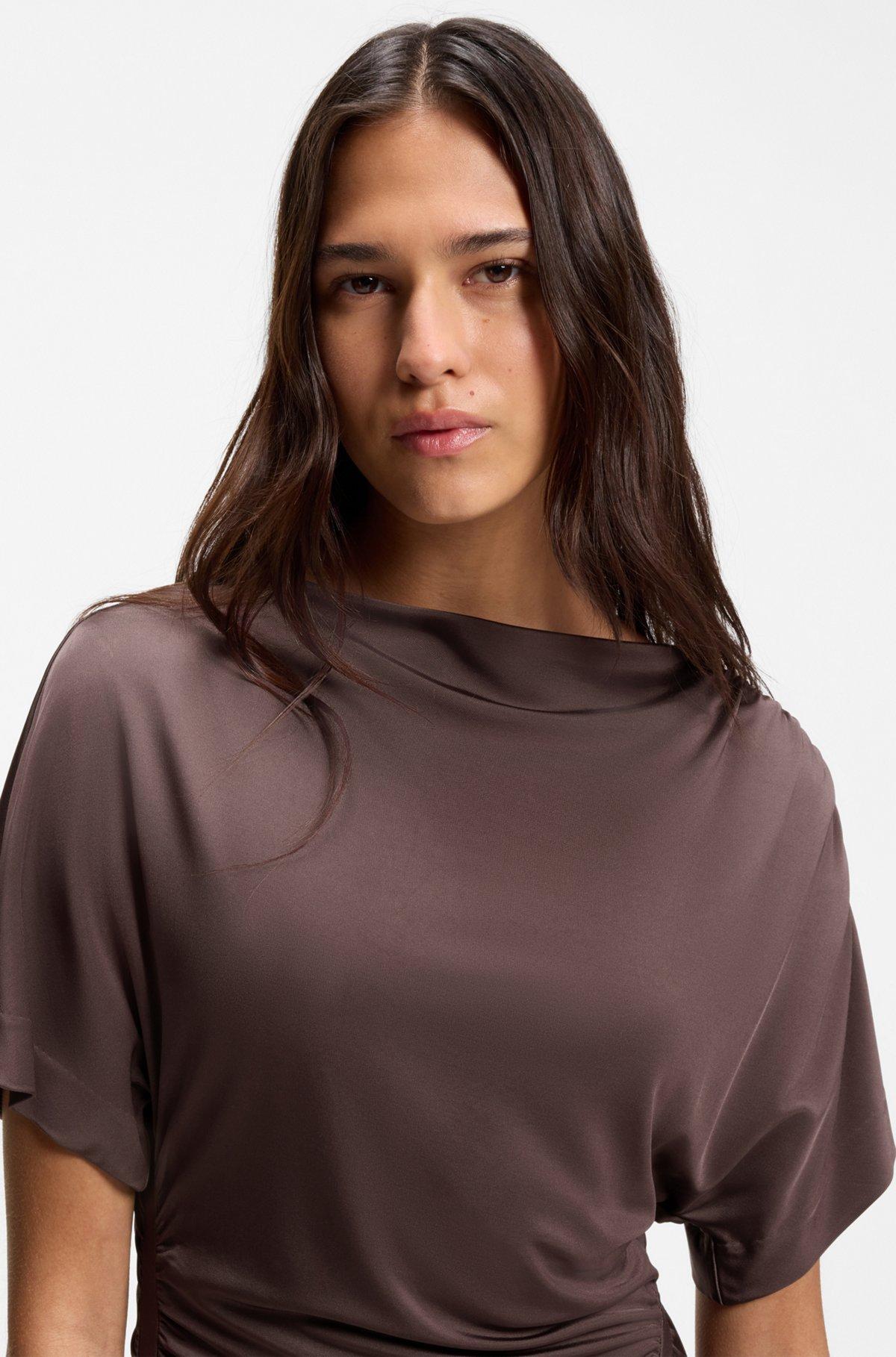 Gathered-detail dress in a slim fit Product Image