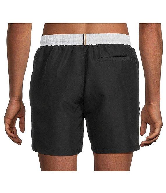 Hugo Boss Starfish 6#double; Inseam Swim Trunks Product Image