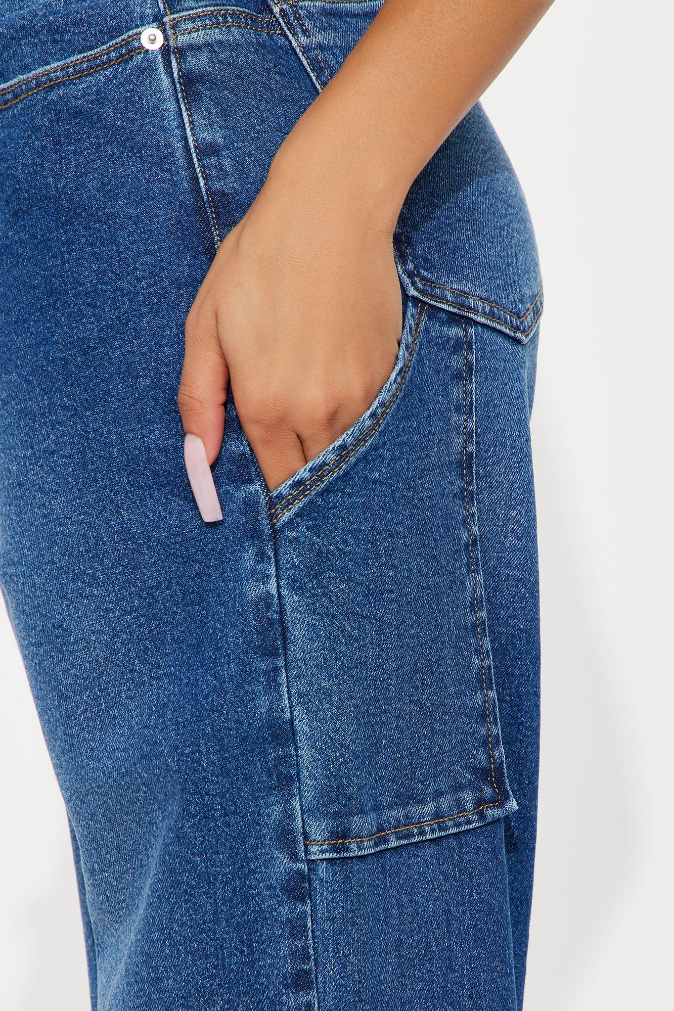 Palmer Carpenter Wide Leg Jeans - Medium Wash Female Product Image