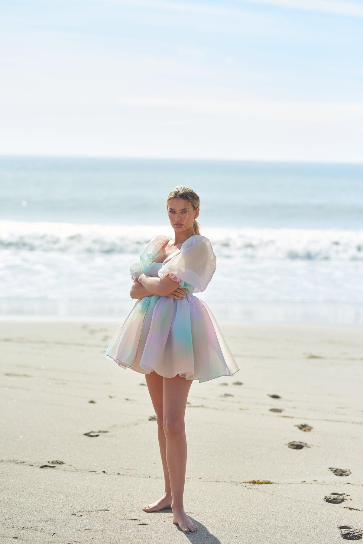 The Rainbow Puff Dress Product Image