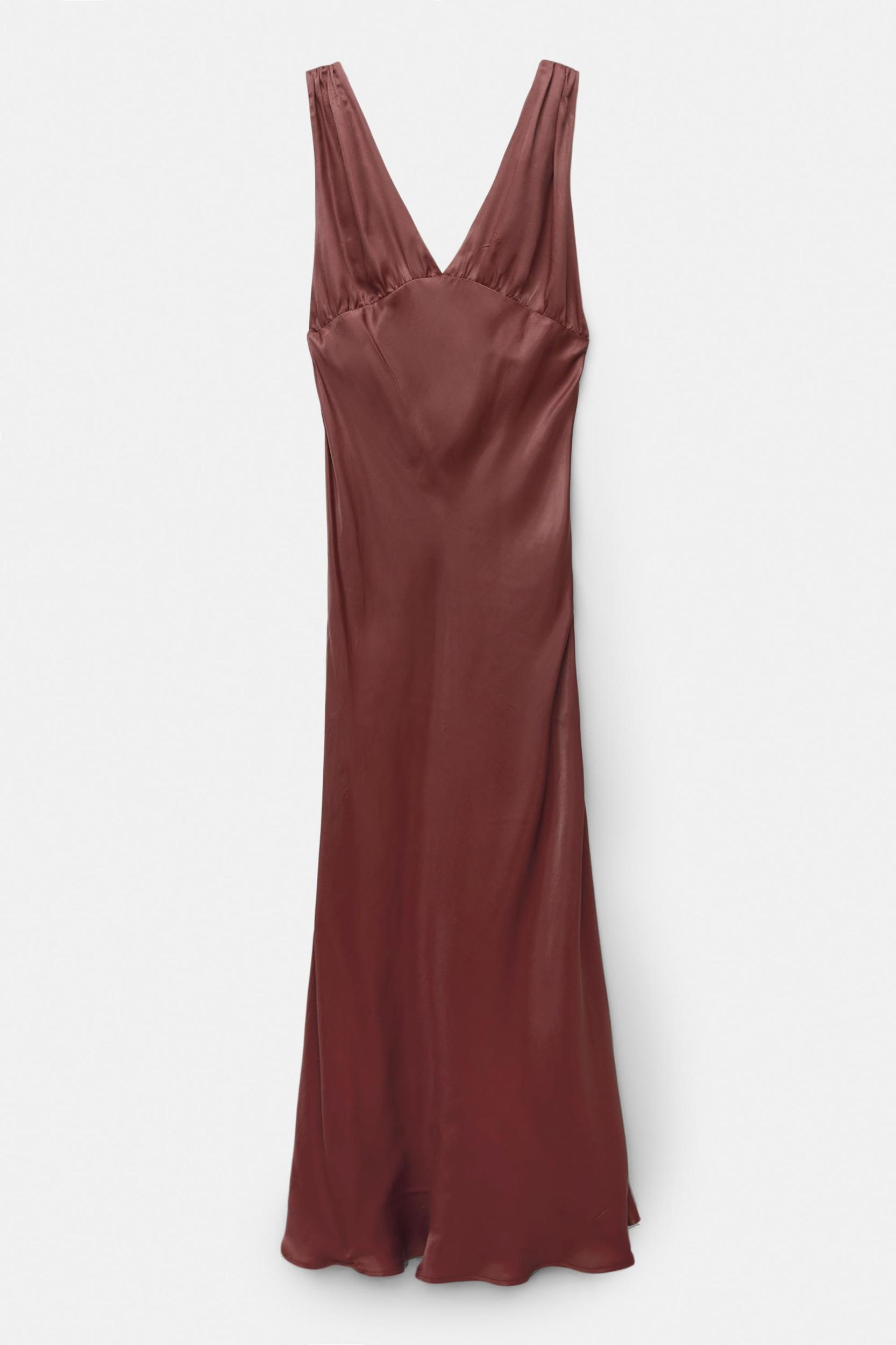 Satin midi dress Product Image