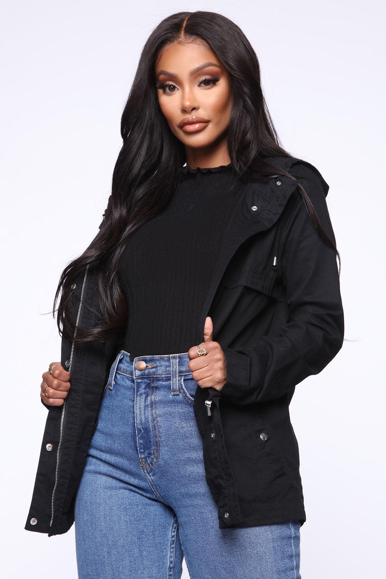 Gimme Some Love Anorak Jacket - Black Female Product Image