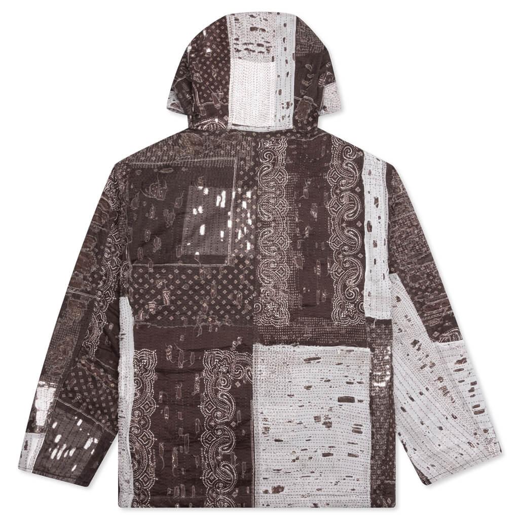 Denim Boro Quilted Blouson - Dark Brown Male Product Image