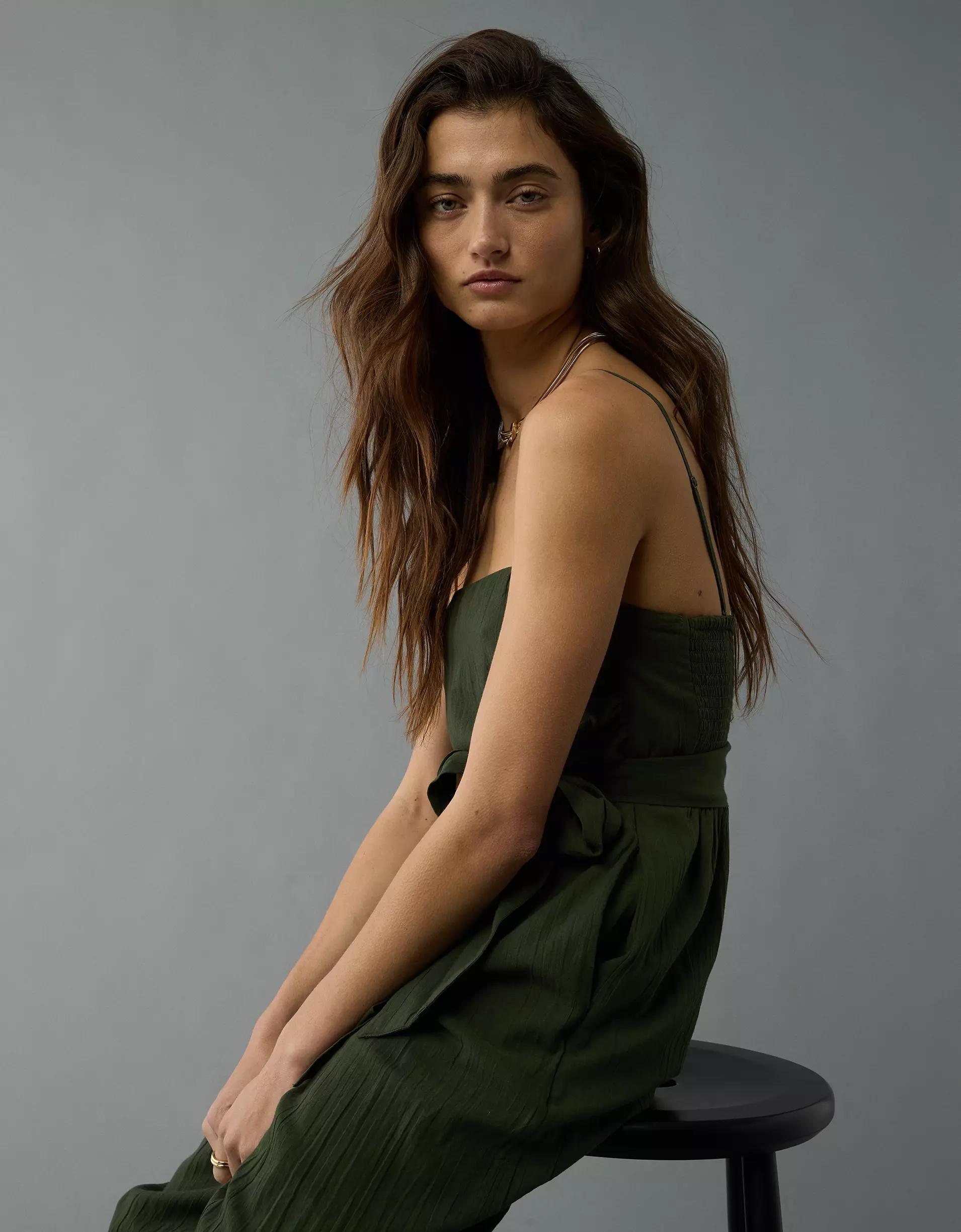 AE Tube Tie Waist Jumpsuit Product Image