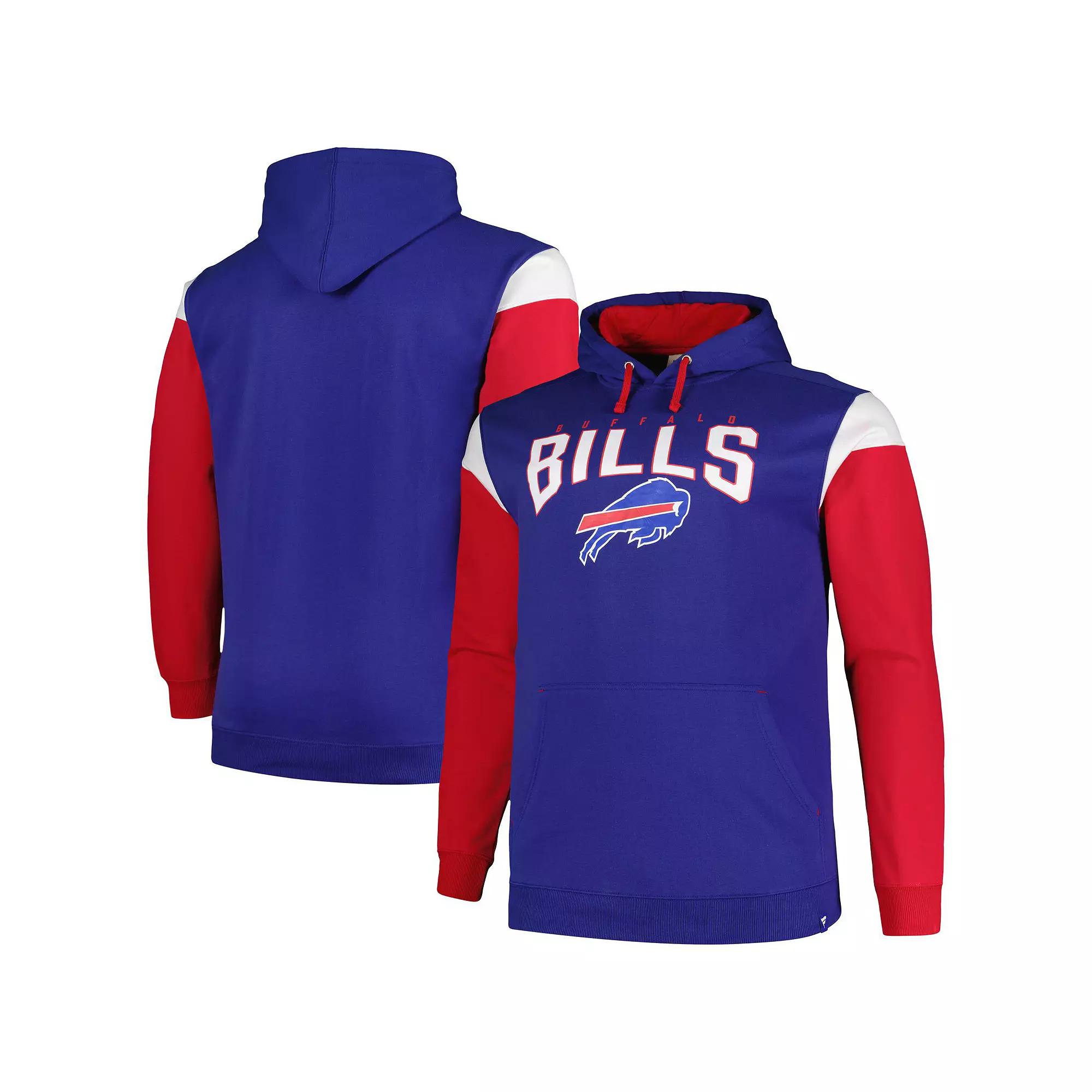 Men's Profile Royal Buffalo Bills Big & Tall Trench Battle Pullover Hoodie, Size: 4XB, Blue Product Image