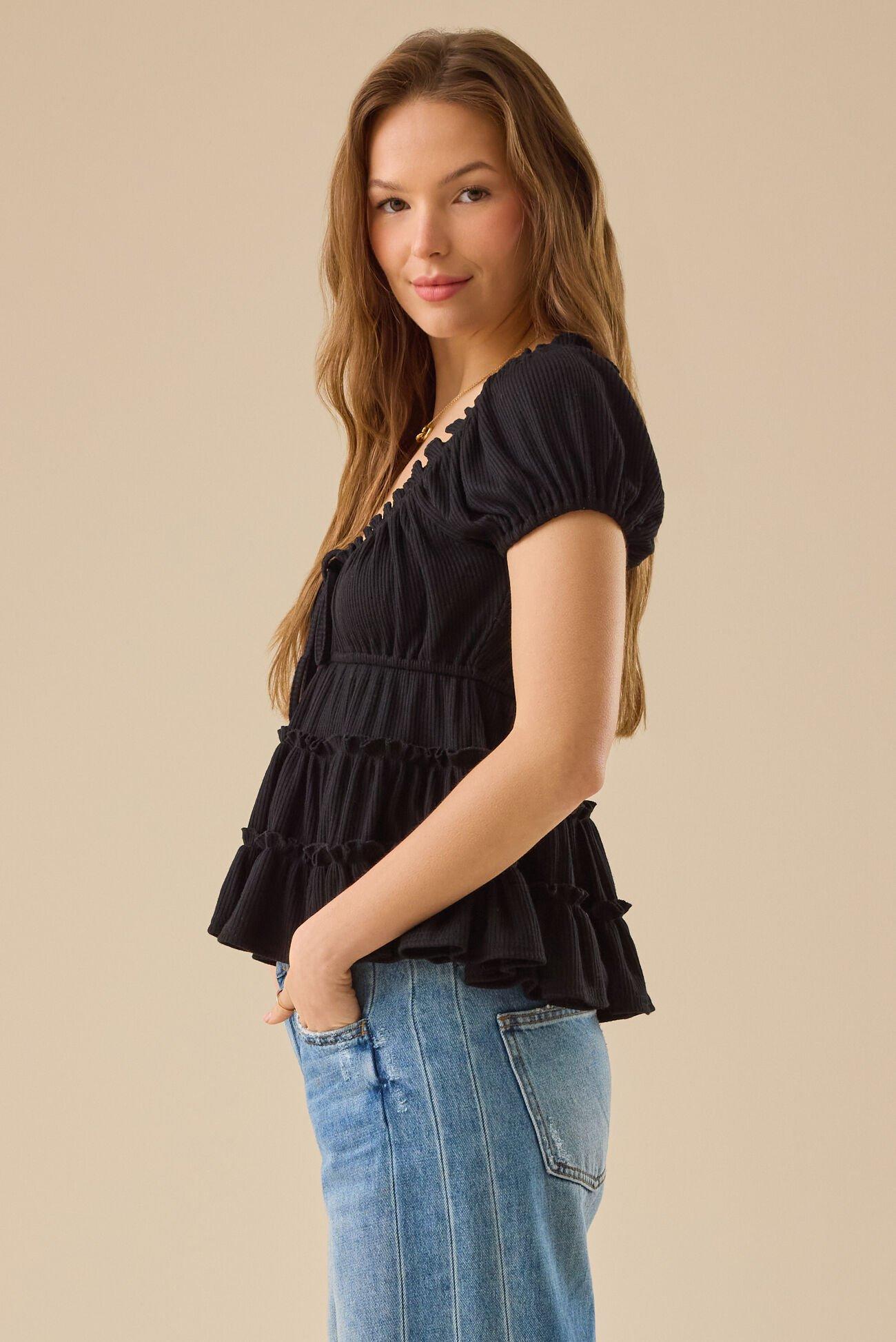Nia Tiered Babydoll Top Product Image