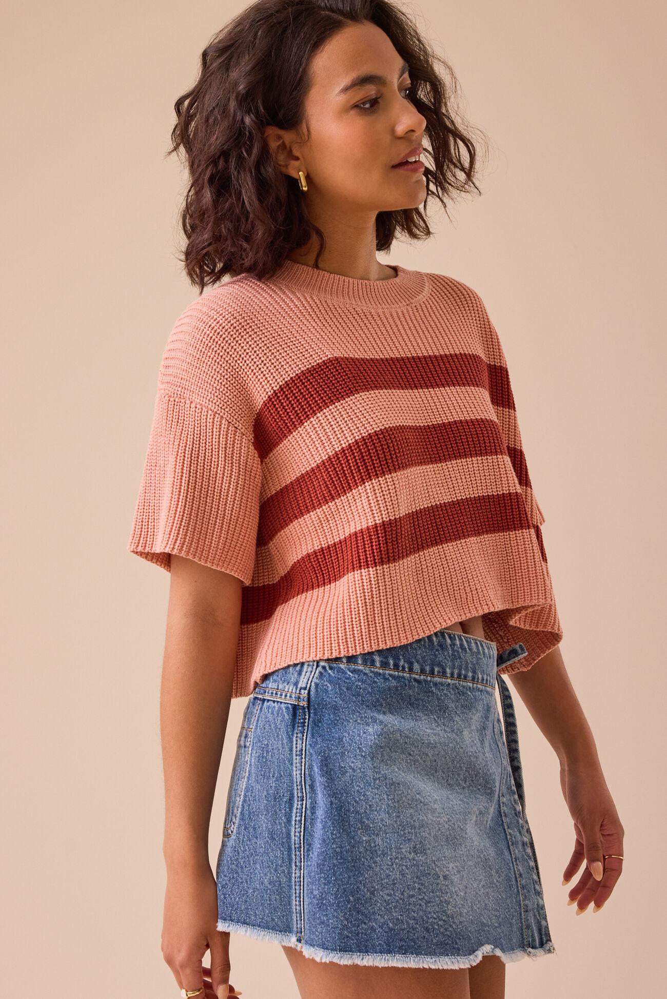 Ricki Striped Boxy Sweater Product Image