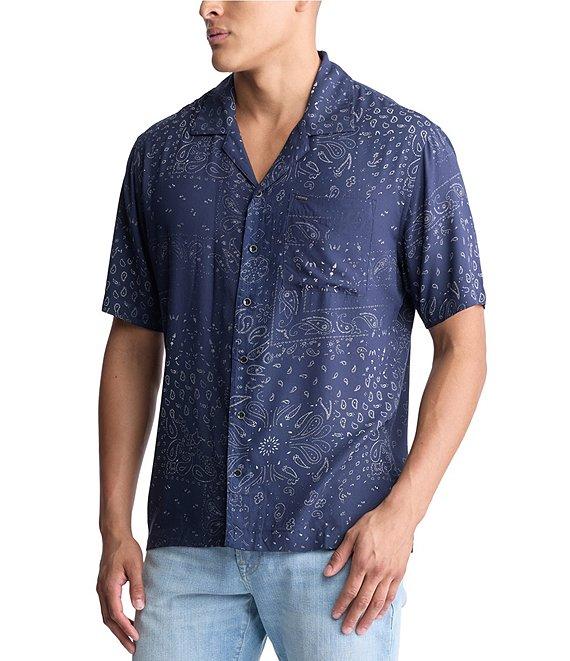 Buffalo David Bitton Short Sleeve Paisley Bandana Print Woven Shirt Product Image