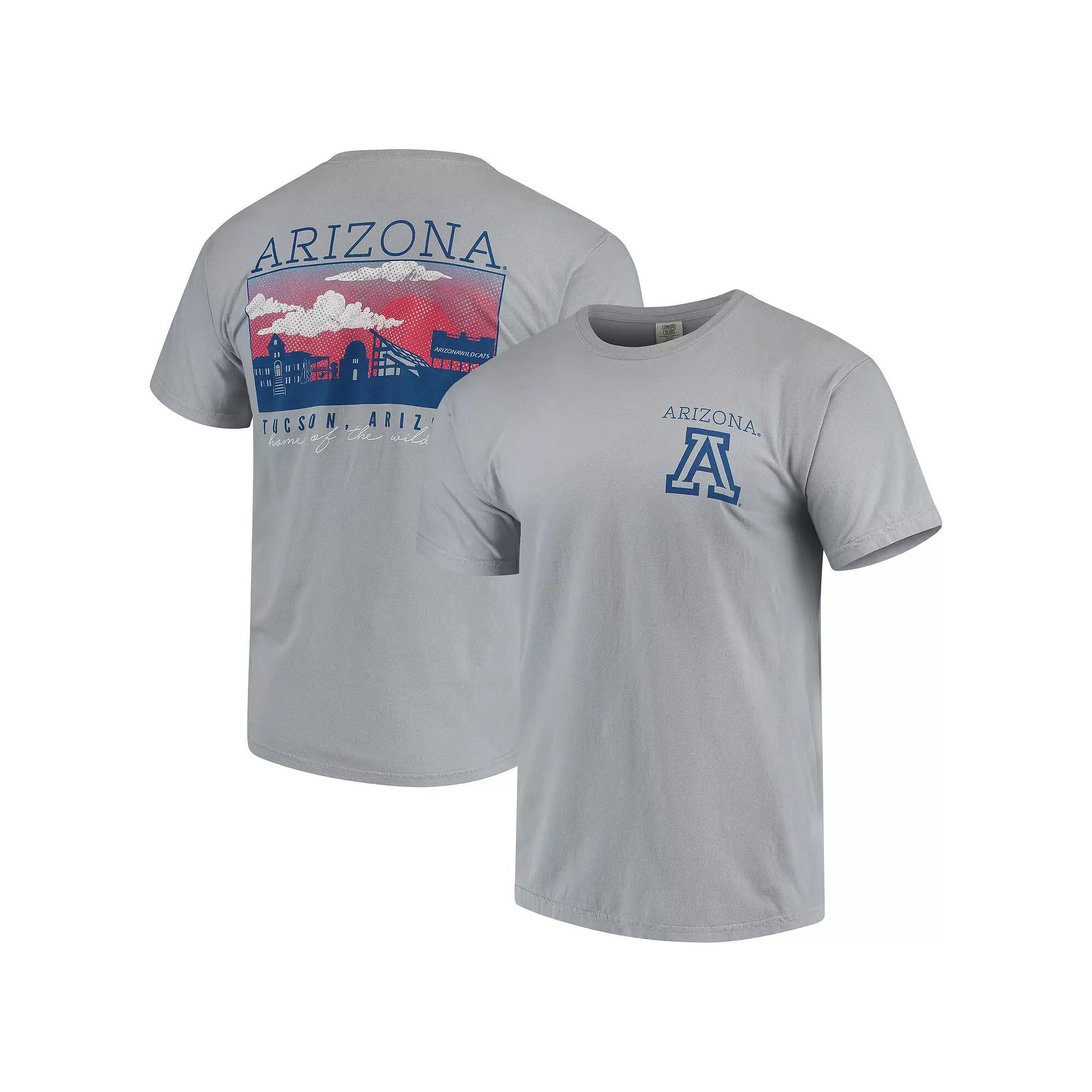 Mens Gray Arizona Wildcats Team Comfort Colors Campus Scenery T-Shirt Product Image