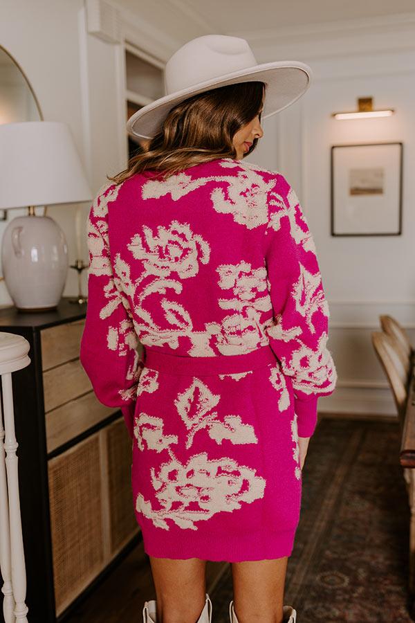 Chardonnay Chic Floral Sweater Dress Product Image