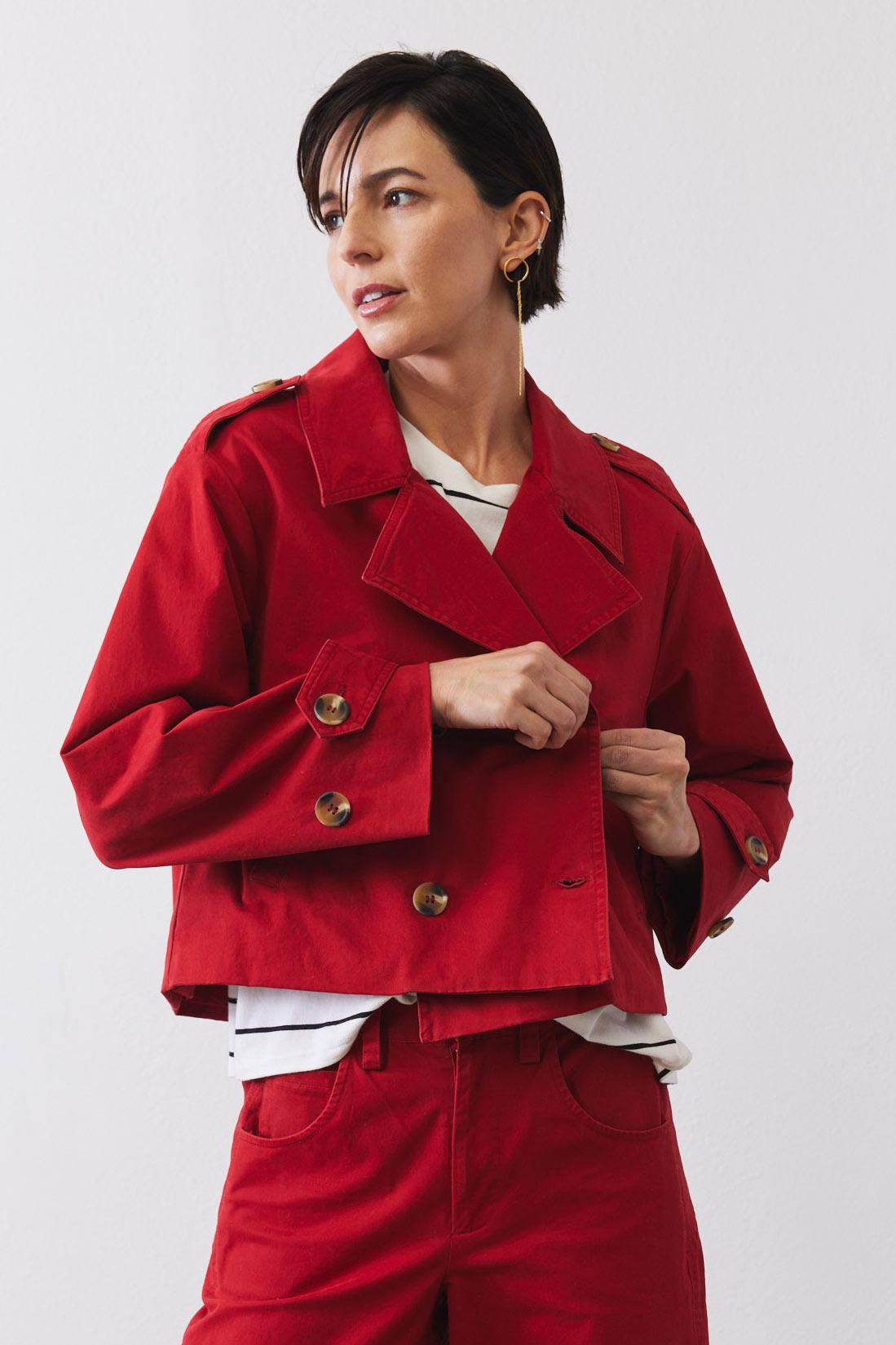 The Modern Cropped Trench Product Image