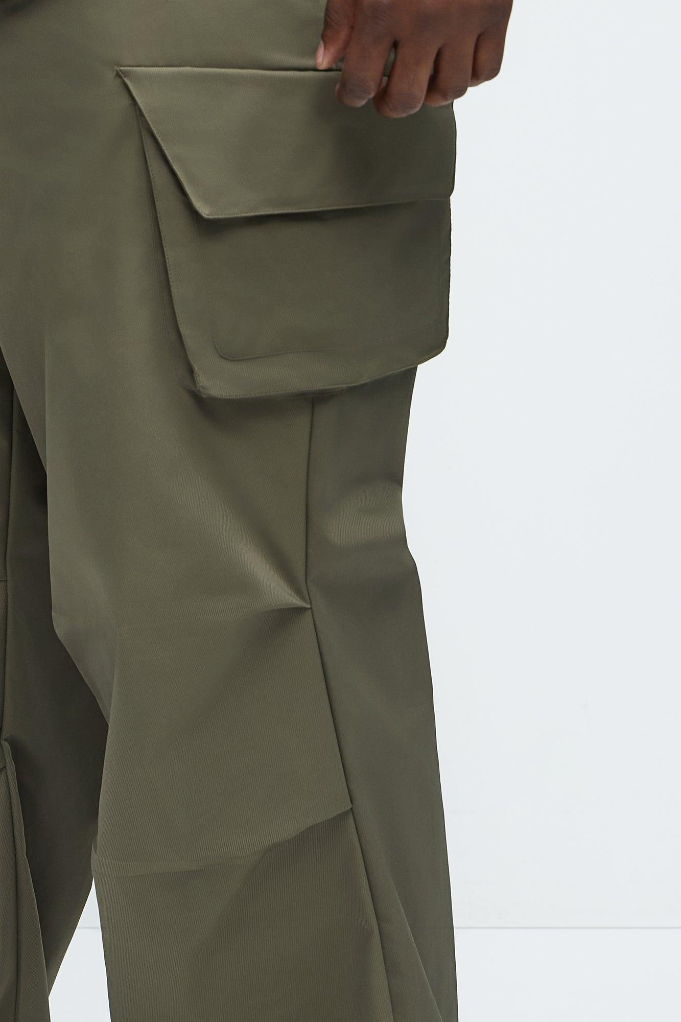 Baggy Belden Cargo Pants - Olive Product Image