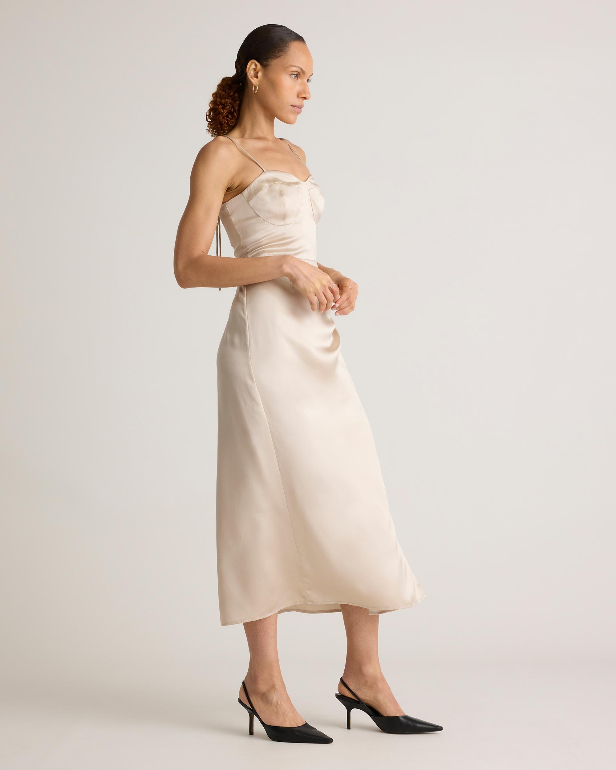 Quince | Women's Sweetheart Dress Size XS, Mulberry Silk Product Image