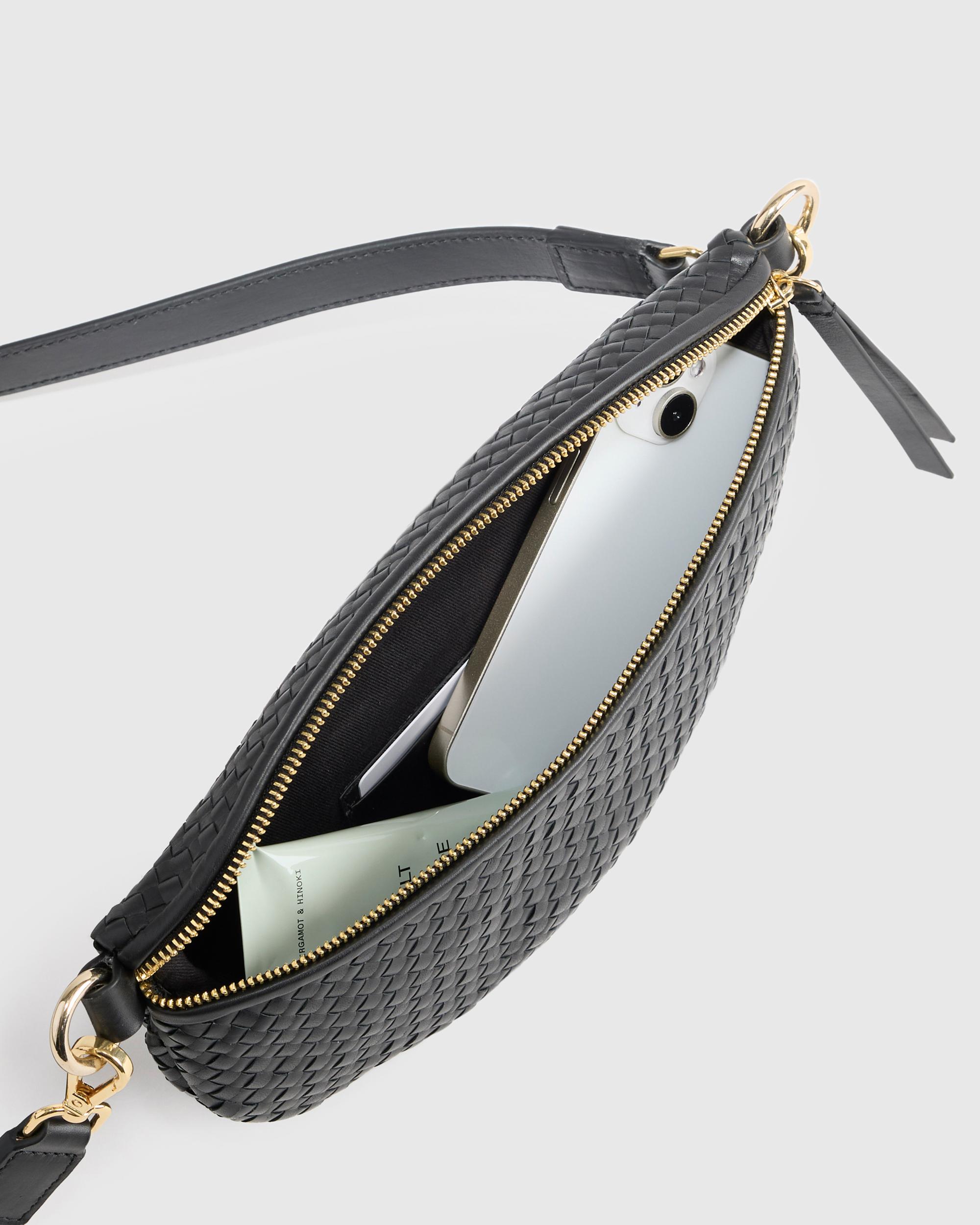 Quince | Women's Italian Leather Handwoven Sling Bag Product Image