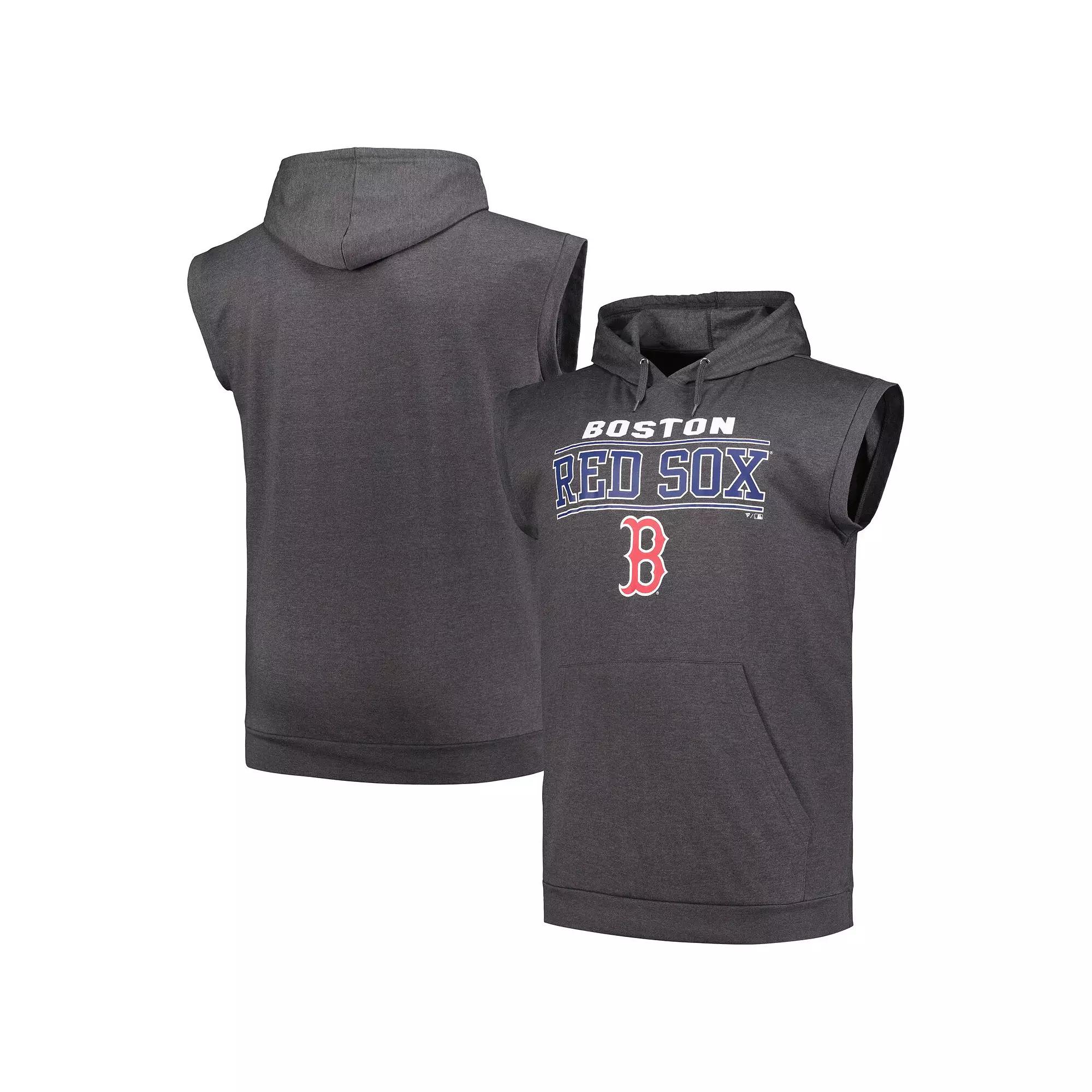 Men's Profile Heather Charcoal Philadelphia Phillies Big & Tall Muscle Sleeveless Pullover Hoodie,  Product Image