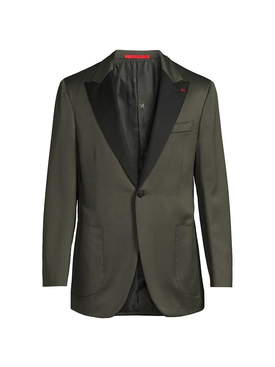Mens Single-Breasted Wool Sport Jacket Product Image