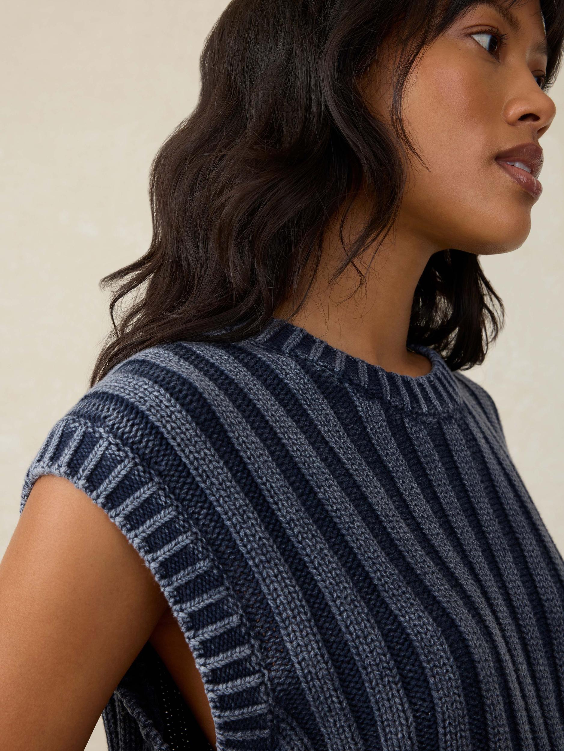 Sunwashed Sweater Vest - Navy Blazer Female Product Image