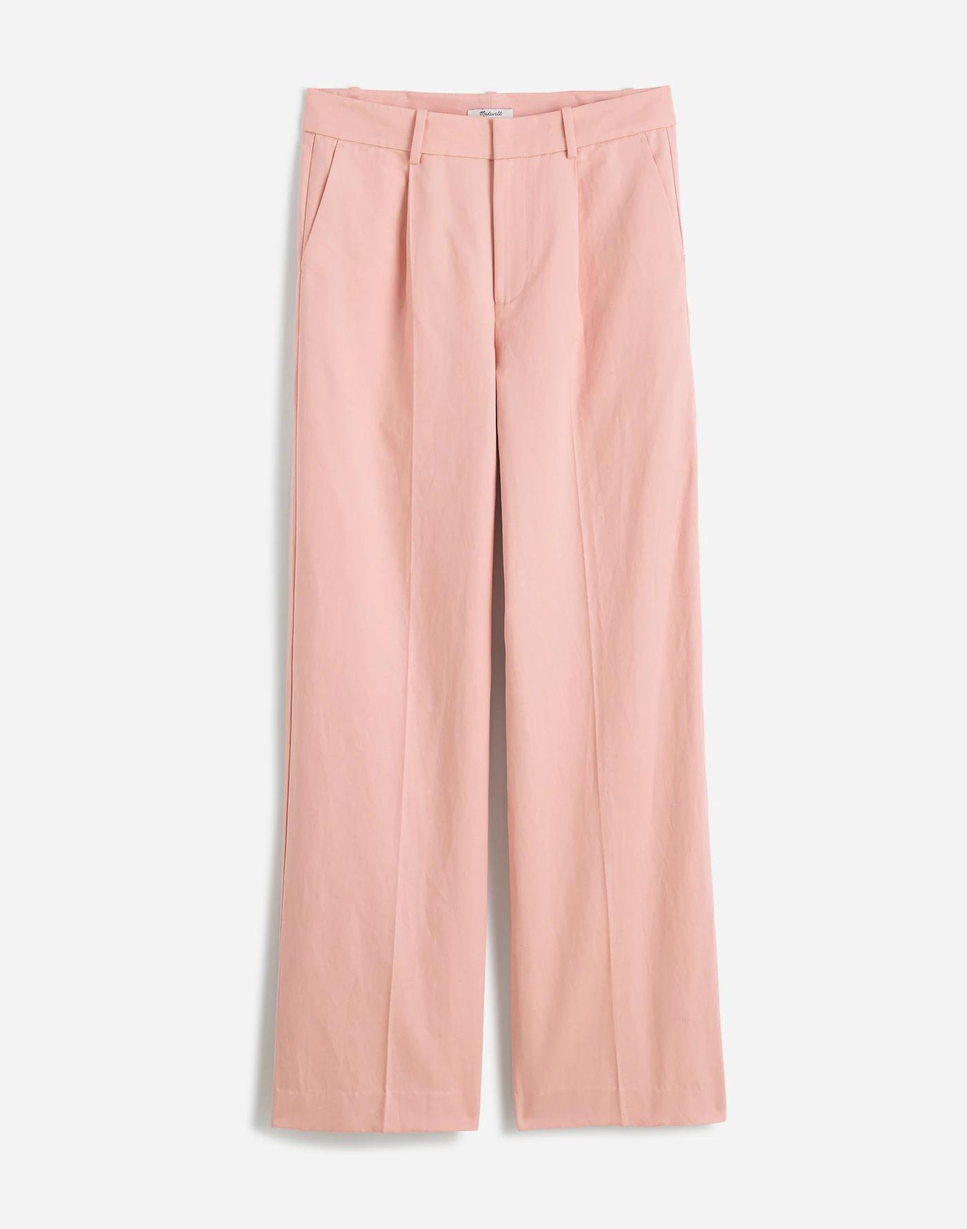 Petite Slouchy Straight Pants in Drapey Twill Product Image