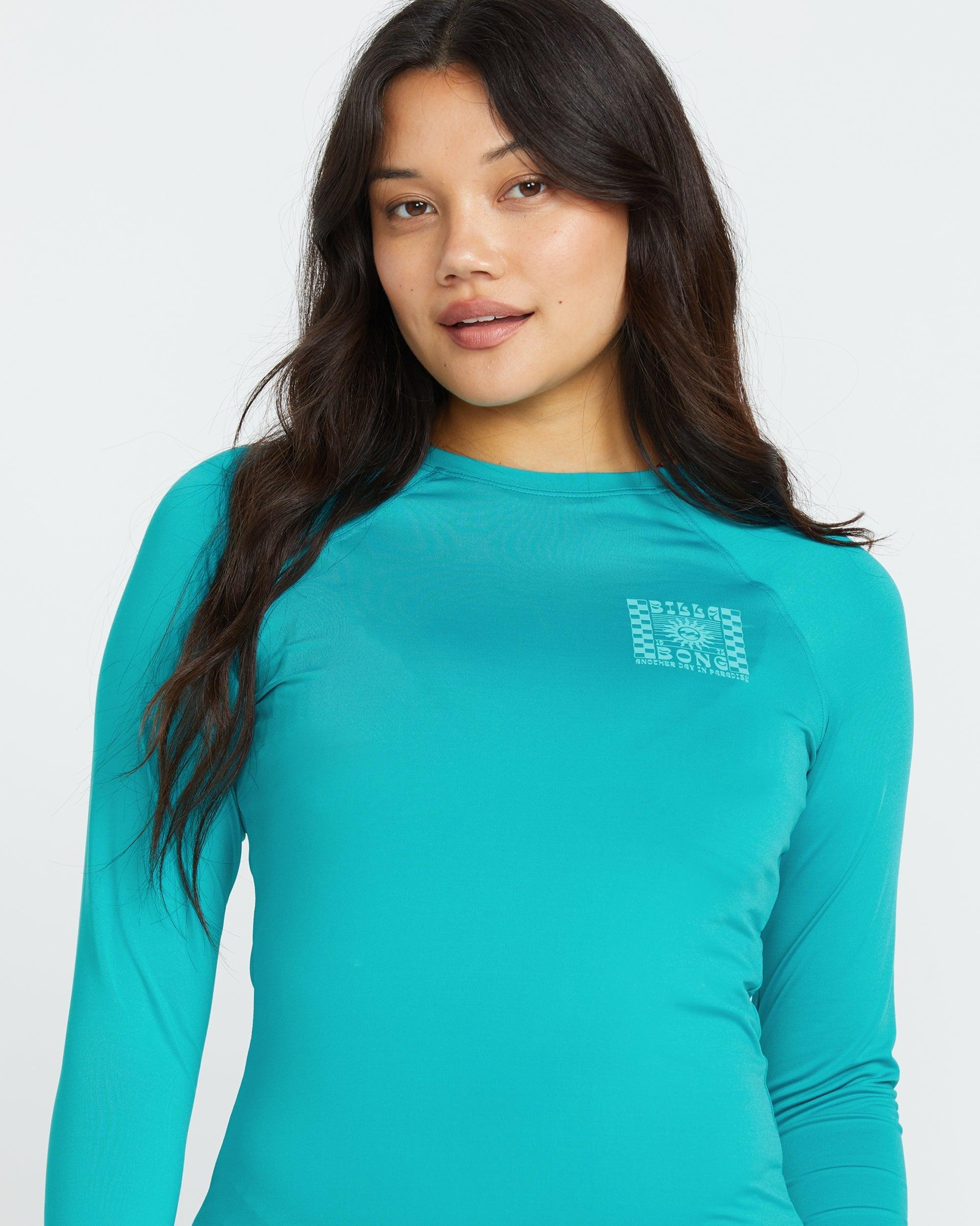 Sol Searcher Rashguard - Blue Lagoon Female Product Image