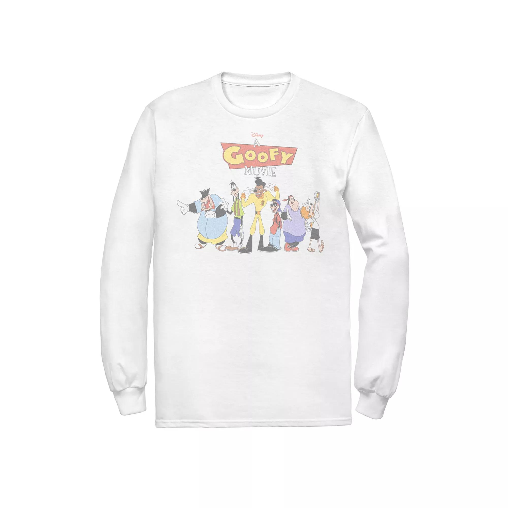 Men's Disney A Goofy Movie Group Shot Logo Tee, Size: XL, White Product Image